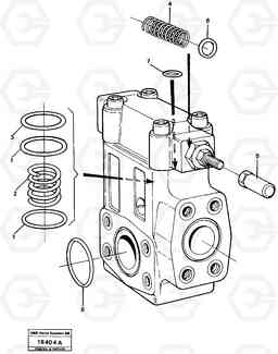 46028 Relief valve L120 Volvo BM L120, Volvo Construction Equipment