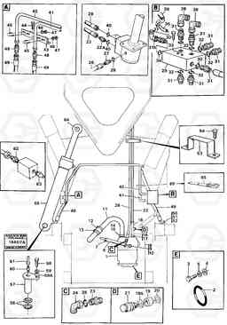 96779 Steering system L120 Volvo BM L120, Volvo Construction Equipment