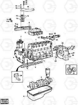 3398 Engine with fitting parts L90 L90, Volvo Construction Equipment