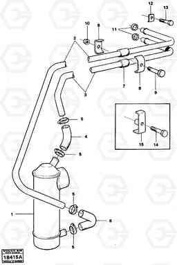 82339 Oil cooler with hoses L90 L90, Volvo Construction Equipment