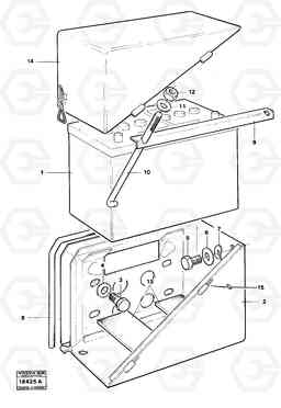 16480 Battery box. 4200B 4200B, Volvo Construction Equipment