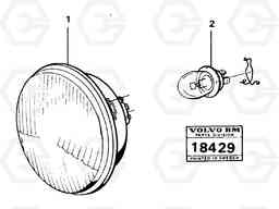 13012 Headlight, left asy 98977 861 861, Volvo Construction Equipment