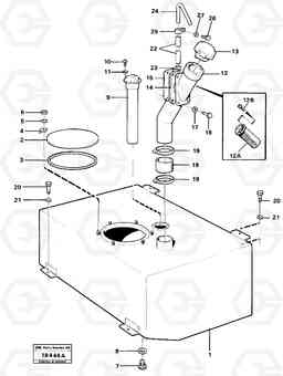66354 Fuel tank L120 Volvo BM L120, Volvo Construction Equipment