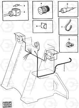 51885 Electric system front L90 L90, Volvo Construction Equipment