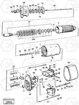 15673 Starter motor L120 Volvo BM L120, Volvo Construction Equipment