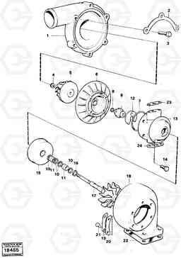 15398 Turbo charger L120 Volvo BM L120, Volvo Construction Equipment