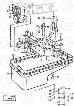 102803 Lubricating oil system L120 Volvo BM L120, Volvo Construction Equipment