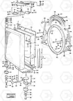 63613 Radiator with fitting parts L120 Volvo BM L120, Volvo Construction Equipment