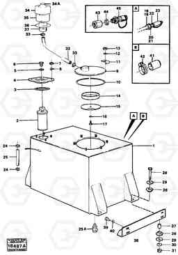 99358 Hydraulic oil tank. L90 L90, Volvo Construction Equipment