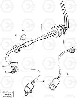 17726 Engine heater L120 Volvo BM L120, Volvo Construction Equipment