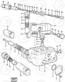 1196 Control valve L120 Volvo BM L120, Volvo Construction Equipment