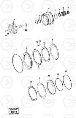 1956 Clutch. 5350B Volvo BM 5350B SER NO 2229 - 3999, Volvo Construction Equipment