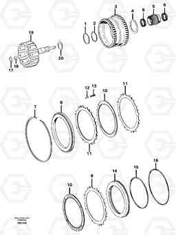 34563 Clutch d A25 VOLVO BM VOLVO BM A25, Volvo Construction Equipment