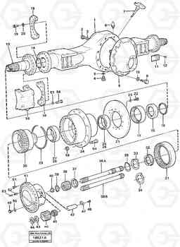 89155 Drive axle, front L120 Volvo BM L120, Volvo Construction Equipment