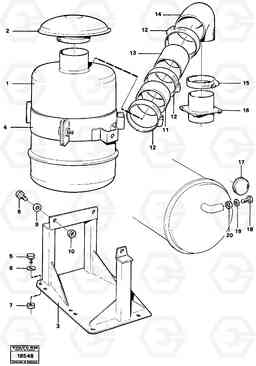 101918 Oil-bath filter. L90 L90, Volvo Construction Equipment