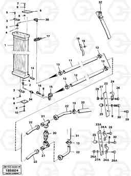 101998 Hydraulic oil-cooler. L90 L90, Volvo Construction Equipment