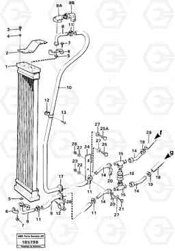 102329 Oil cooler L120 Volvo BM L120, Volvo Construction Equipment