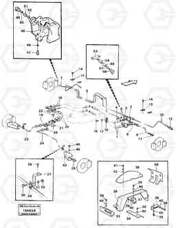 28288 Hydraulic brake system: footbrake valve - wheel L120 Volvo BM L120, Volvo Construction Equipment