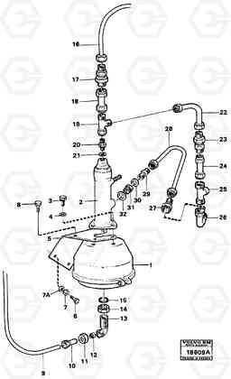 28879 Diapragm cylinder L160 VOLVO BM L160, Volvo Construction Equipment