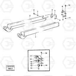 18844 Cylinder protection. 4600B 4600B, Volvo Construction Equipment