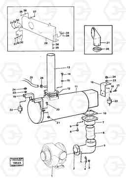 36804 Exhaust system 4600B 4600B, Volvo Construction Equipment