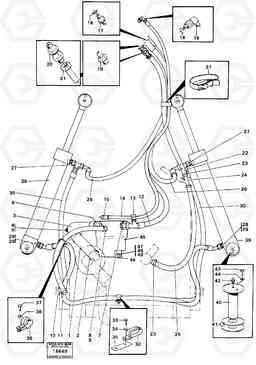 96441 Steering system L70 L70 S/N -7400/ -60500 USA, Volvo Construction Equipment