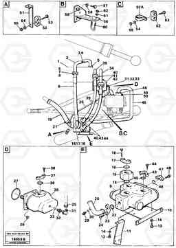 33590 Secondary steering system. L160 VOLVO BM L160, Volvo Construction Equipment