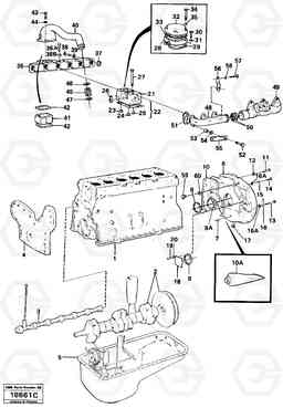 104384 Engine with fitting parts L160 VOLVO BM L160, Volvo Construction Equipment