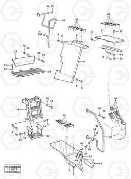 40649 Front and rear mudguards L160 VOLVO BM L160, Volvo Construction Equipment