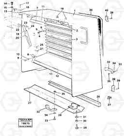 3742 Radiator casing L70 L70 S/N -7400/ -60500 USA, Volvo Construction Equipment