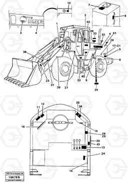 65953 Sign plates and decals L70 L70 S/N -7400/ -60500 USA, Volvo Construction Equipment