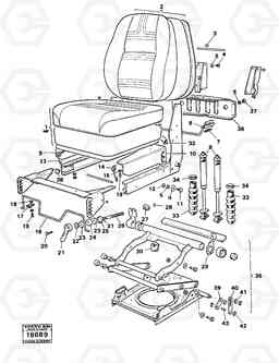 23587 Driver's seat. 5350B Volvo BM 5350B SER NO 2229 - 3999, Volvo Construction Equipment