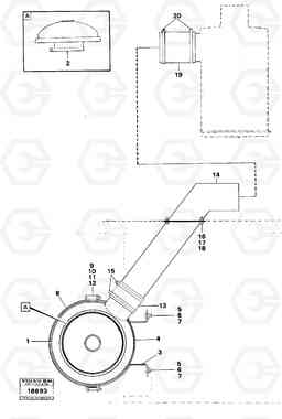 10265 Precleaner. 4600B 4600B, Volvo Construction Equipment