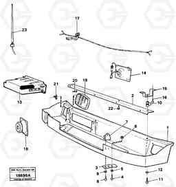 11165 Radio panel. L160 VOLVO BM L160, Volvo Construction Equipment