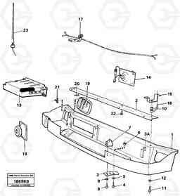 28780 Radio panel L120 Volvo BM L120, Volvo Construction Equipment