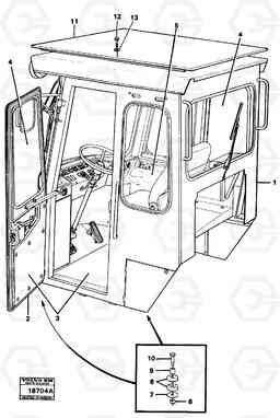 18961 Operator's cab L160 VOLVO BM L160, Volvo Construction Equipment