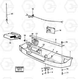 19677 Radio panel. 4200B 4200B, Volvo Construction Equipment