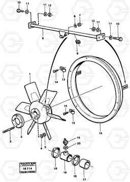 67239 Controled fan. L70 L70 S/N -7400/ -60500 USA, Volvo Construction Equipment