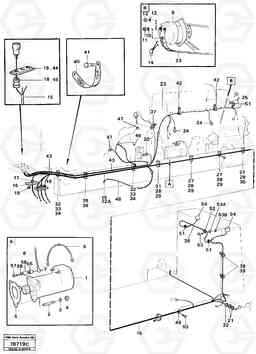 3526 Electric system rear L160 VOLVO BM L160, Volvo Construction Equipment