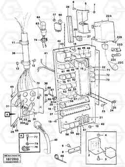 72884 Electrical distribution box L160 VOLVO BM L160, Volvo Construction Equipment