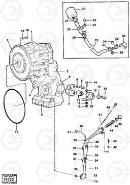 77877 Hydraulic transmission with fitting parts L160 VOLVO BM L160, Volvo Construction Equipment