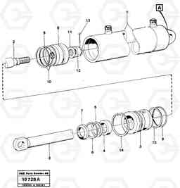 13577 Hydraulic cylinder L90 L90, Volvo Construction Equipment