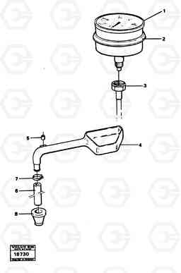67675 Manometer with fitting parts L30 L30, Volvo Construction Equipment