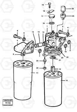 25704 Oil filter A25 VOLVO BM VOLVO BM A25, Volvo Construction Equipment