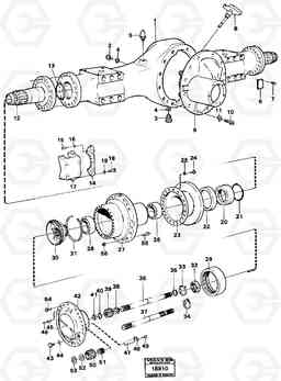 99713 Planet shaft front ah 54 e Prod Nr 23549 A25 VOLVO BM VOLVO BM A25, Volvo Construction Equipment