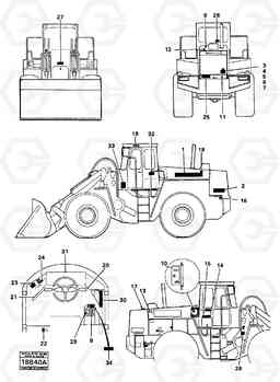 65950 Sign plates and decals L160 VOLVO BM L160, Volvo Construction Equipment