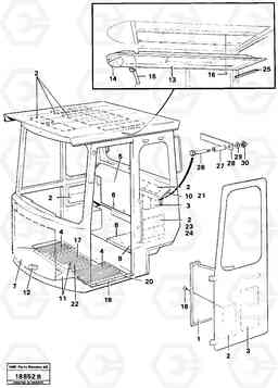 40651 Insulating mats L160 VOLVO BM L160, Volvo Construction Equipment