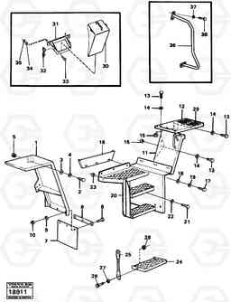 40724 Front and rear mudguards L90 L90, Volvo Construction Equipment