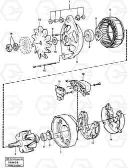 16452 Alternator L90 L90, Volvo Construction Equipment