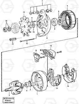 15407 Alternator L120 Volvo BM L120, Volvo Construction Equipment